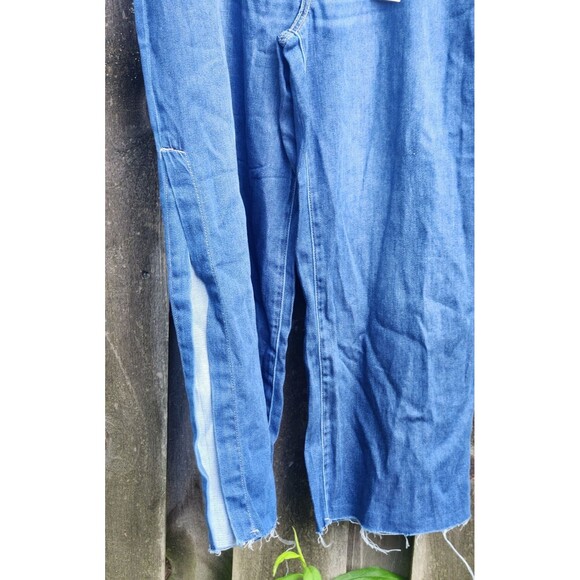 Liverpool Jeans 12/31 Wide Leg With High Slit Cropped Raw Edge Pants - Picture 4 of 16